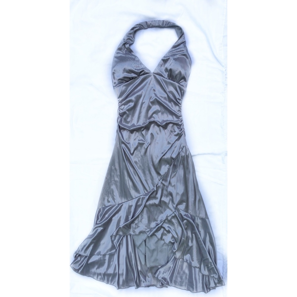 Silver Halter Top Dress